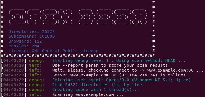 OpenDoor: OWASP WEB Directory Scanner • Penetration Testing