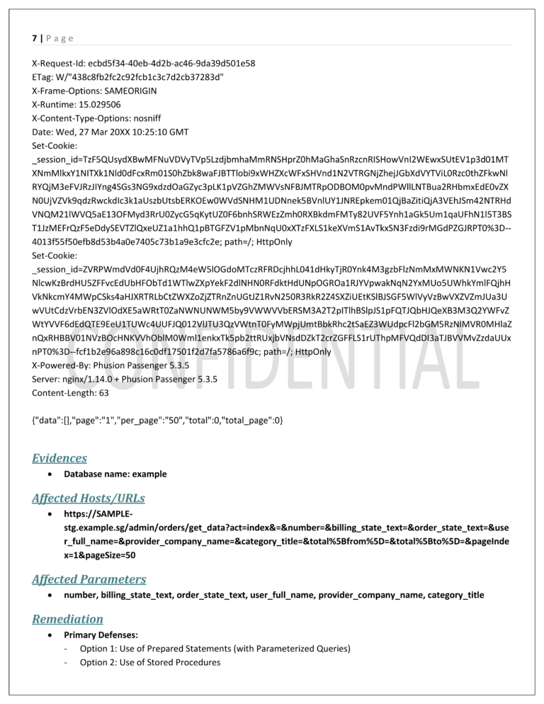 Sample CMS Application - Penetration Testing Report v1.0 - Partial7