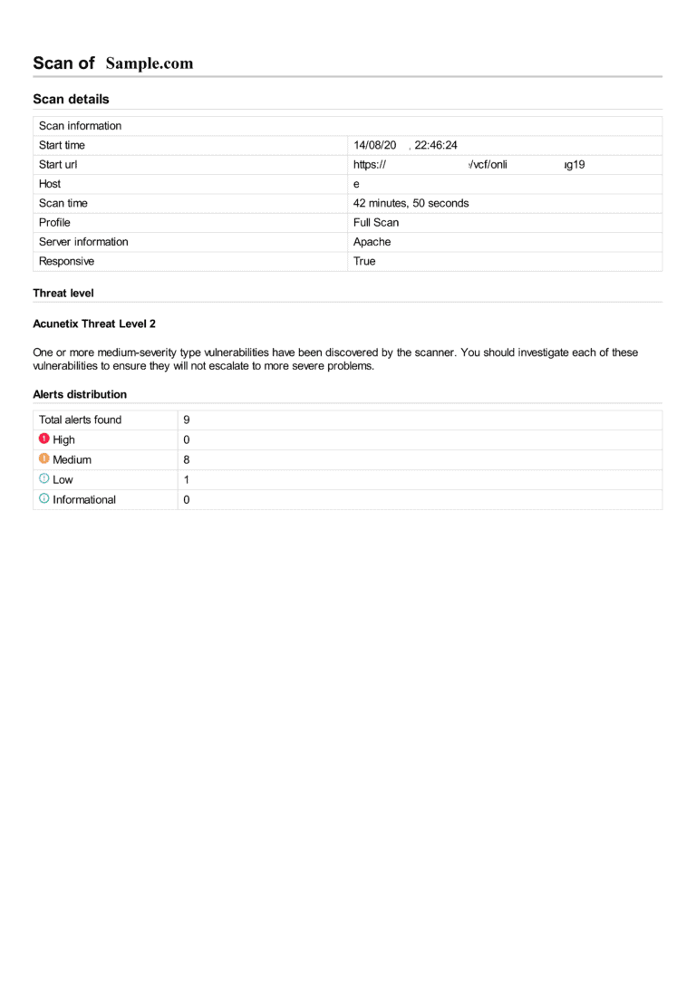 Sample Vulnerability Assessment Report2